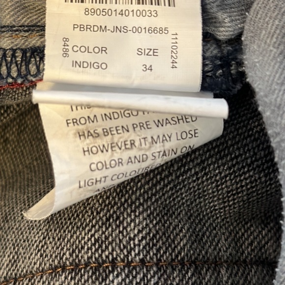 Bare Denim Blue tab men’s Lucas size 34 - Picture 12 of 13